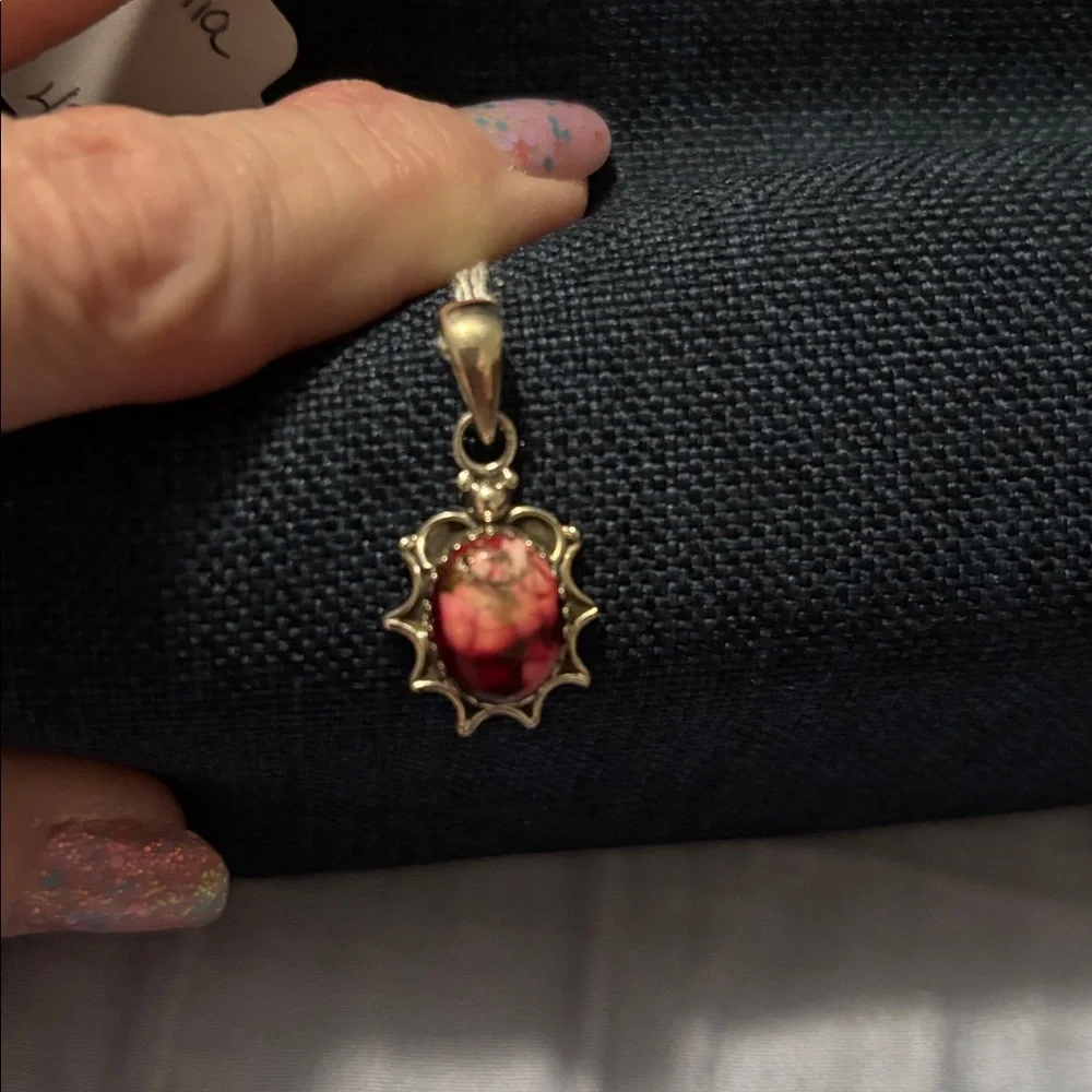 Sterling Silver Rose dahlia new - Picture 4 of 5